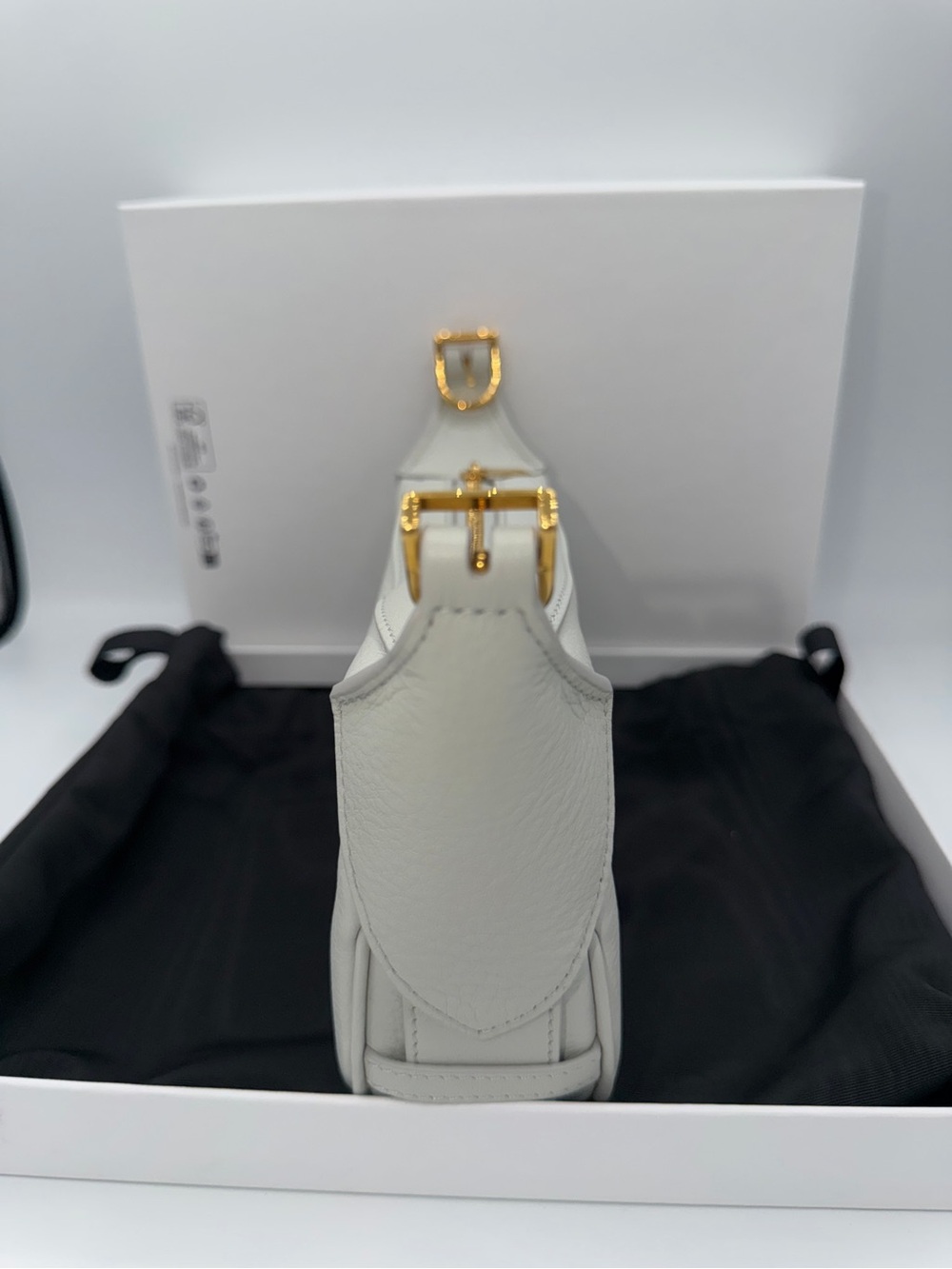 Celine Supple Calfskin Mini Romy Shoulder Bag Ivory Color - Picture 4 of 7